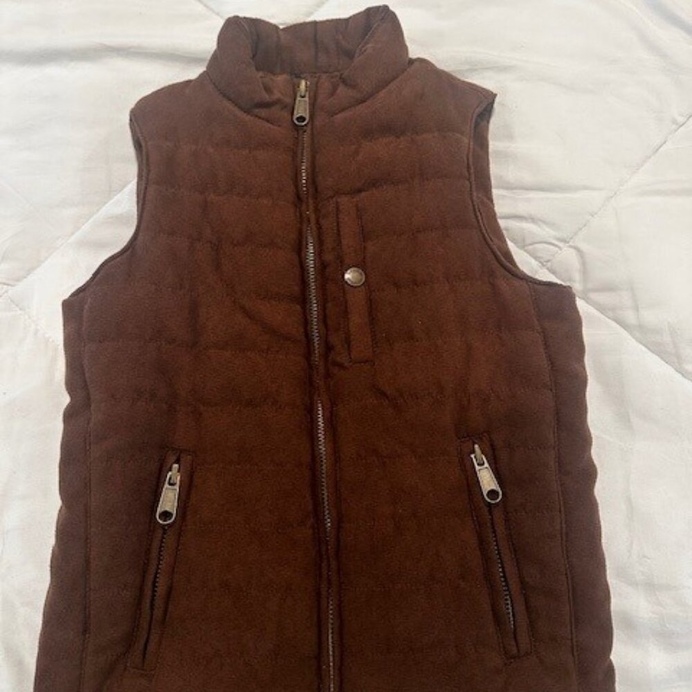 Class Club Little Boys Sleeveless Faux Suede Vest Size 4/5